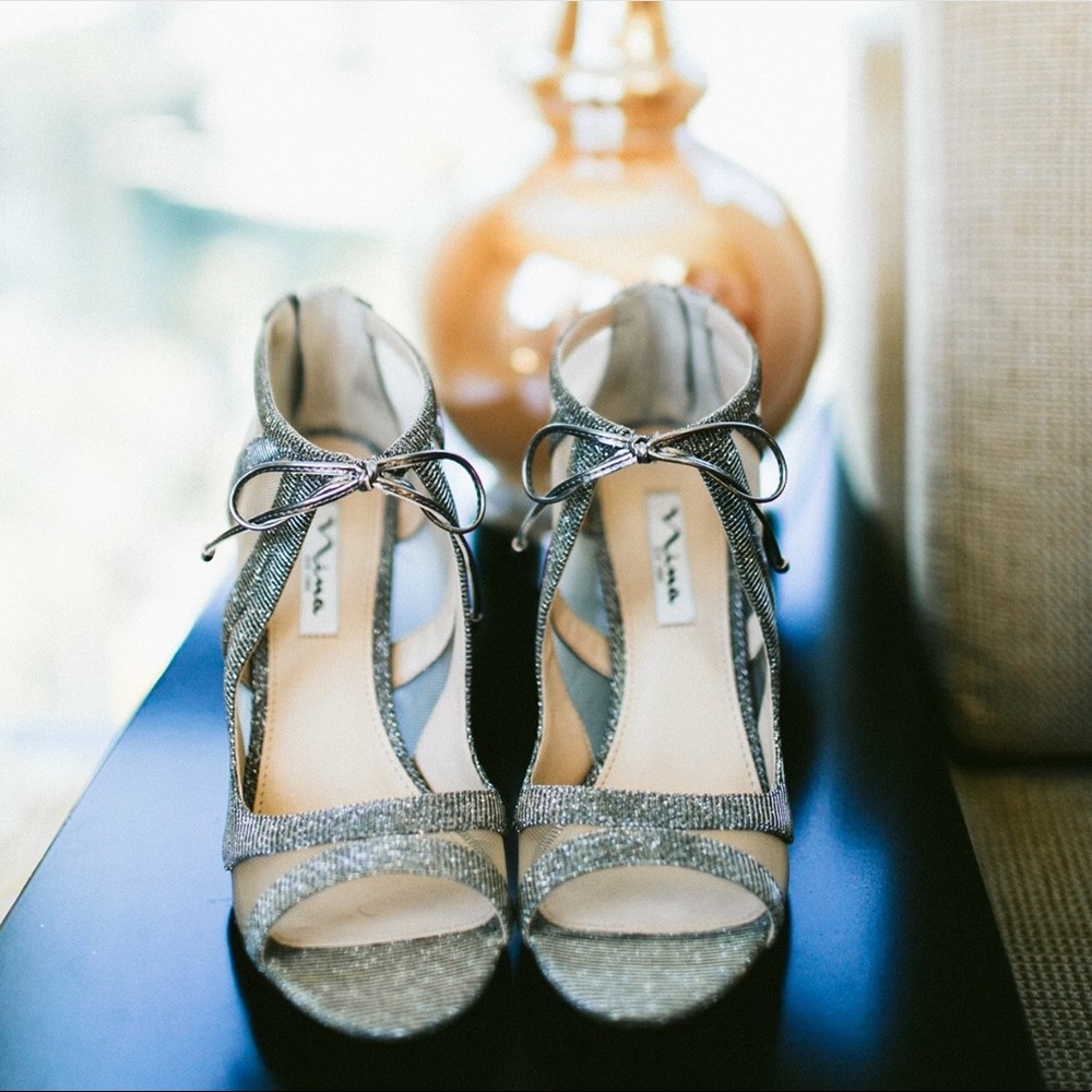 Mia Silver Heels (Bridal)